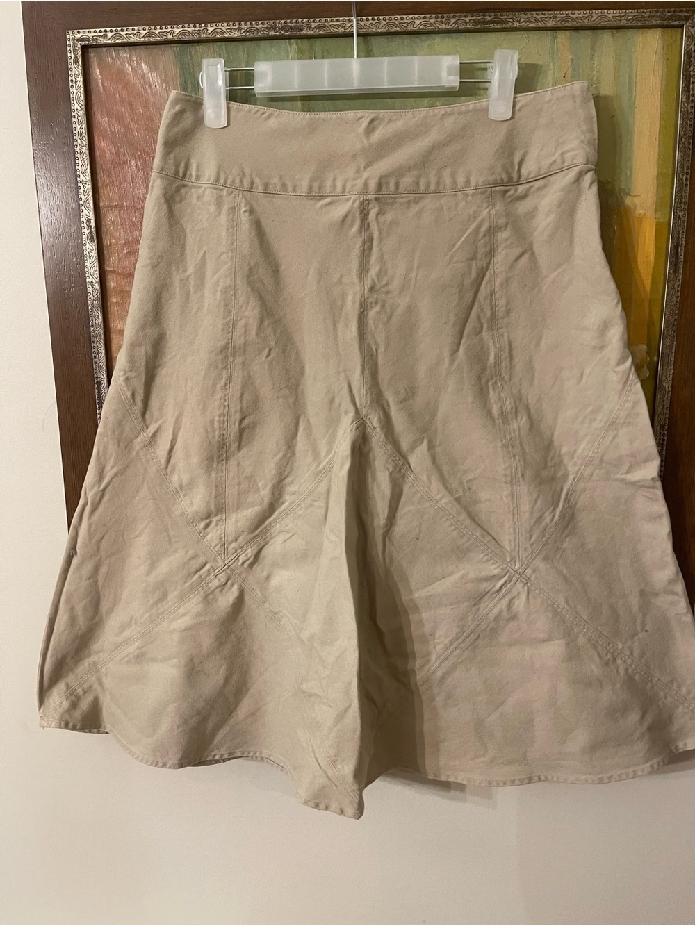 Sundance A-Line Skirt in Light Beige